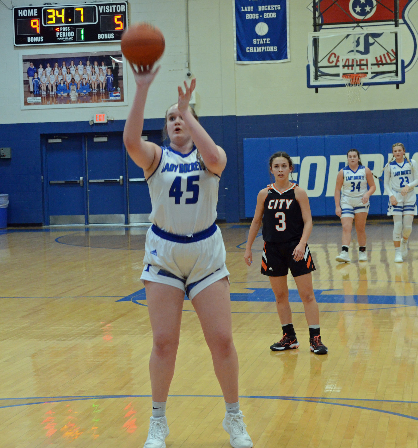 Cadence Chapman had four field goals and went a perfect 4-for-4 from the free throw line versus the Lady Tigers.