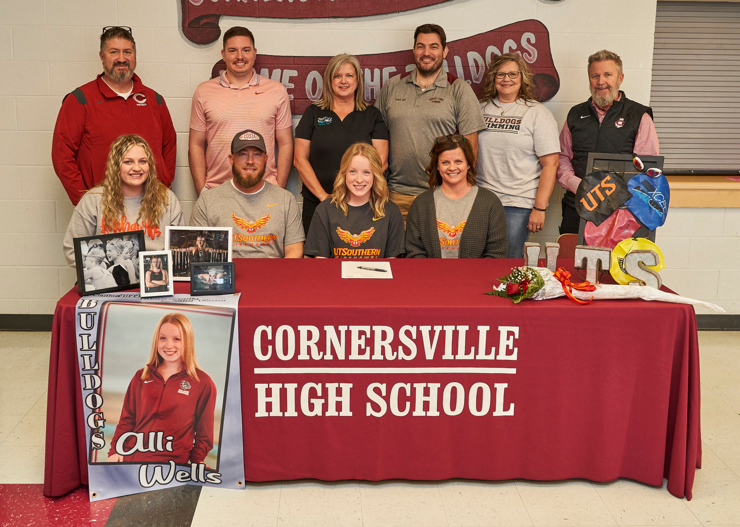 Alli Wells signs her letter of intent to continue her swim career at UT-Southern.