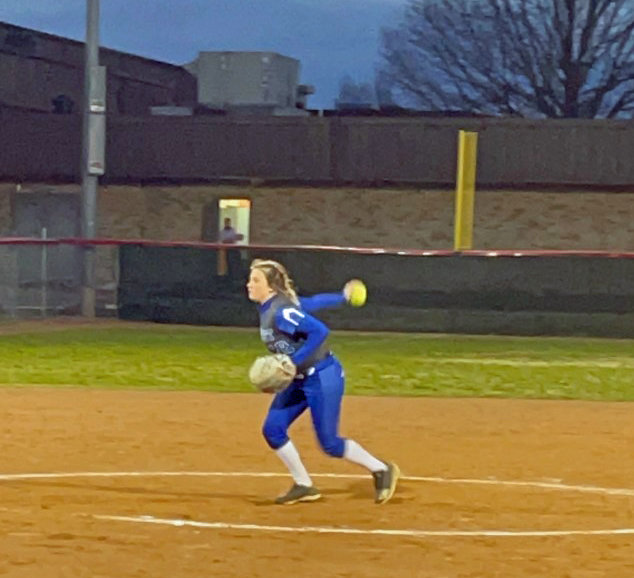 Junior Julie Williams started off the 2022 campaign with a complete game victory in the circle at Oakland Tuesday night.