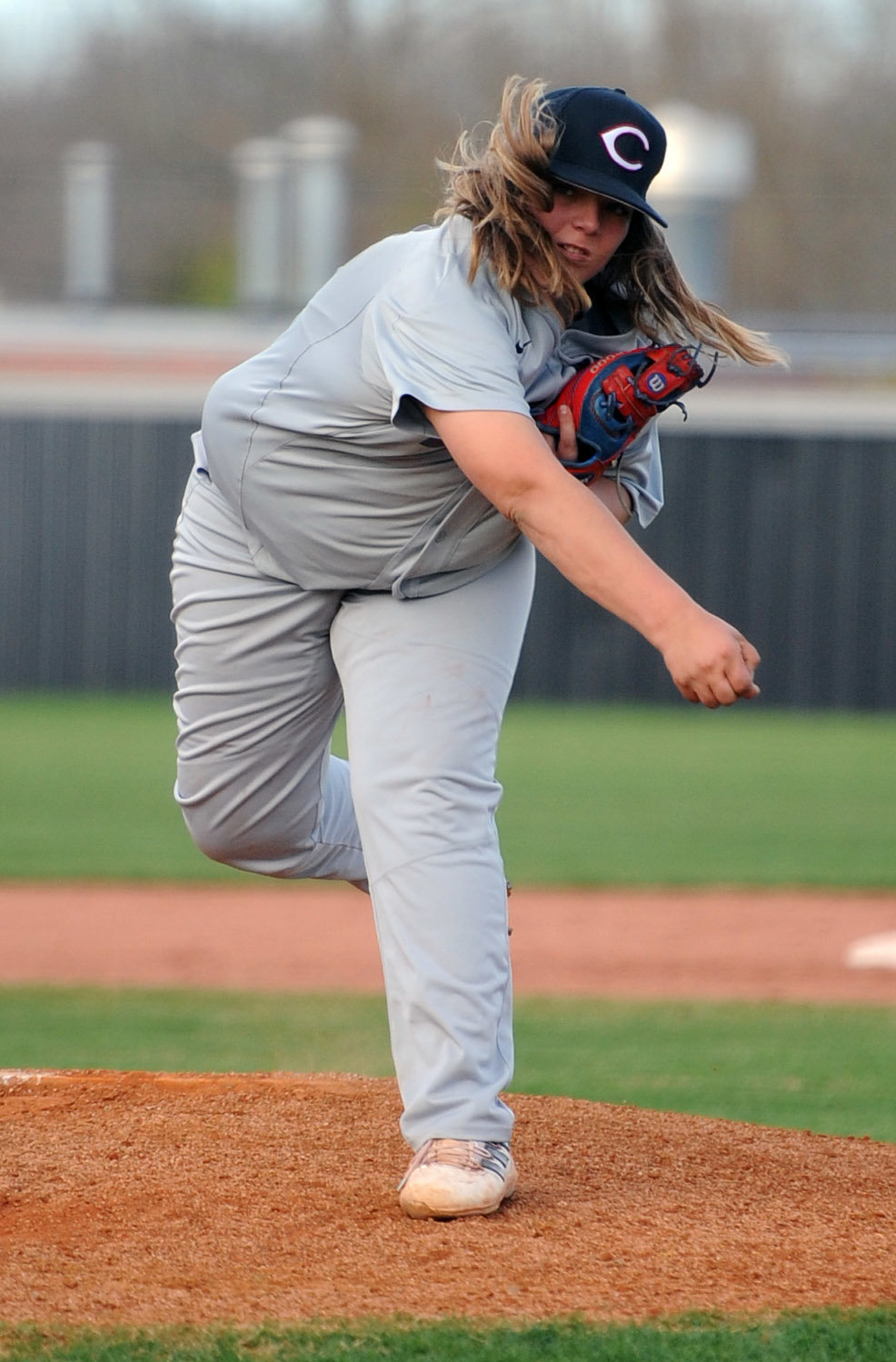 Peyton Cherry worked 2 2/3 innings in relief after entering the game in the second inning against Cascade on Monday.