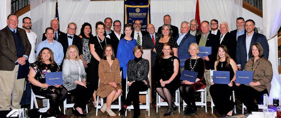 The Lewisburg Rotary Club, founded in 1922, celebrated a century of service to the city and county in March. At a gala held at Flat Rock Farms, each of the club’s active members was named as a Paul Harris Fellow, making the Lewisburg club one of the few that hold that honor. From removing toll gates in the county to the Imagination Library, Rotary has identified projects that benefit the community for 100 years and look forward to another century of service. 
For more photos from the celebration, please turn to Page 8 of today’s Marshall County Tribune.