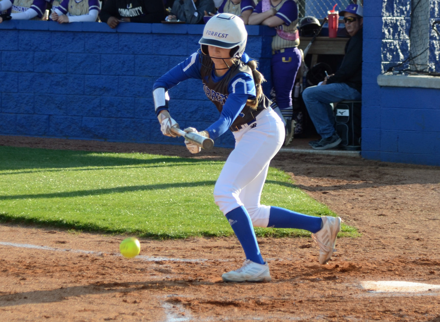 Addison Bunty went 2-for-3 with an RBI and run scored for the back-to-back defending state champion Lady Rockets.