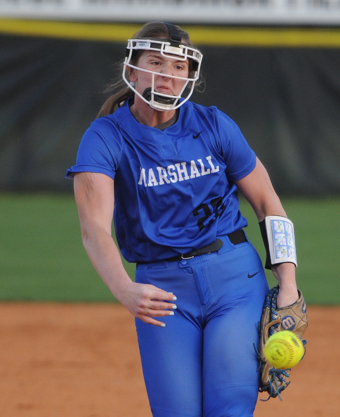 Haylee Hobby was in total control against Tullahoma. She gave up just four hits and preserved the shutout, while striking out four Lady Wildcat batters in the process.
