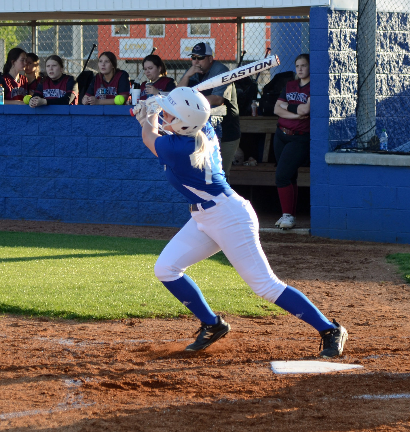 Jenna Goodman went 2-for-2 with two runs scored for the Lady Rockets.