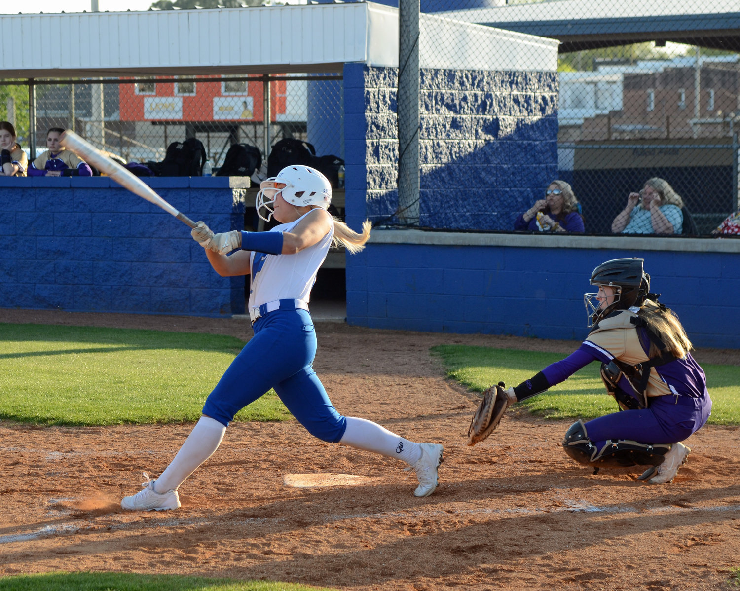 Abby Ferguson bashes a two-run homerun in the bottom of the third inning.