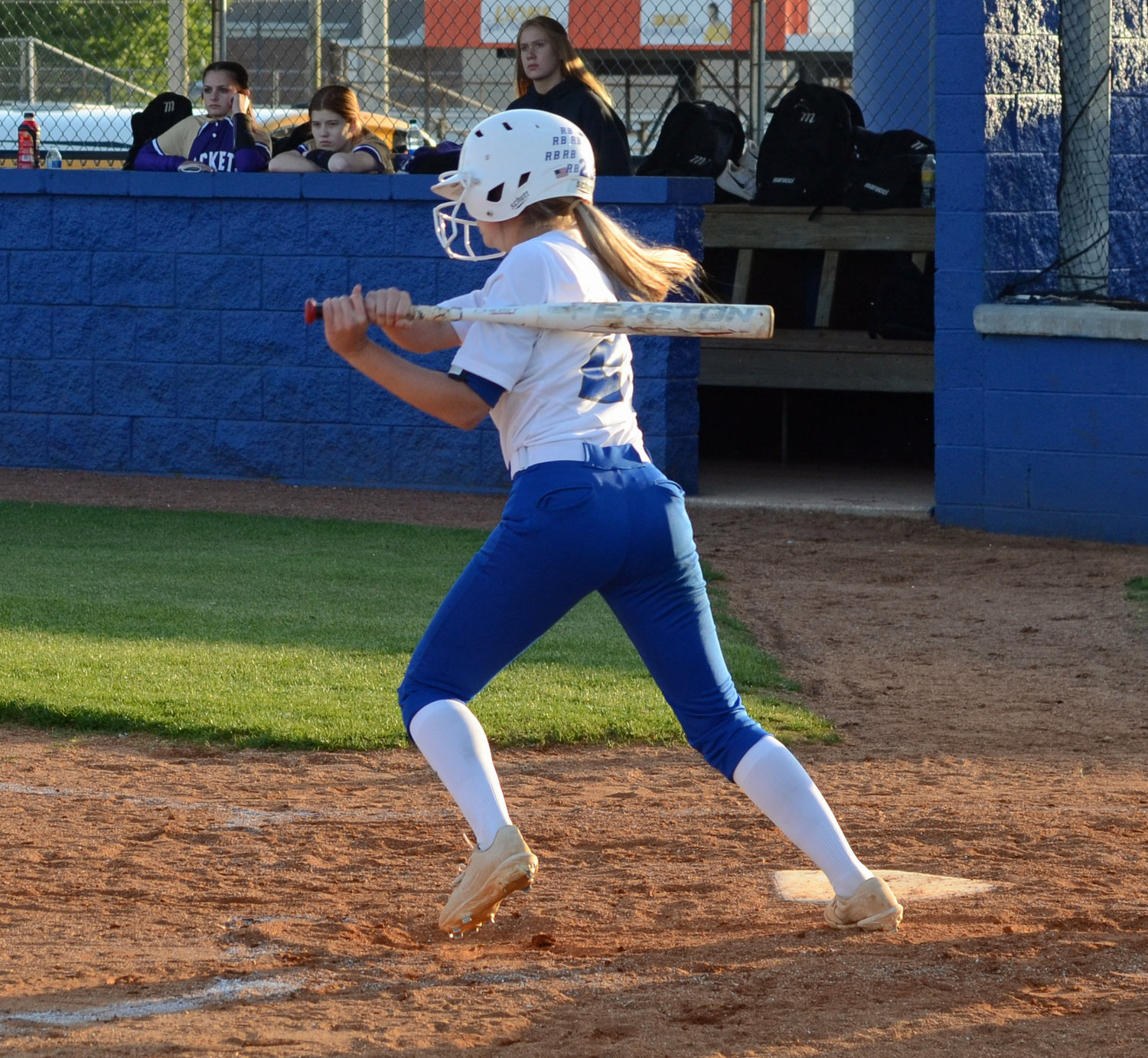 Megan Dunn comes up with an RBI double in the bottom of the fourth inning.