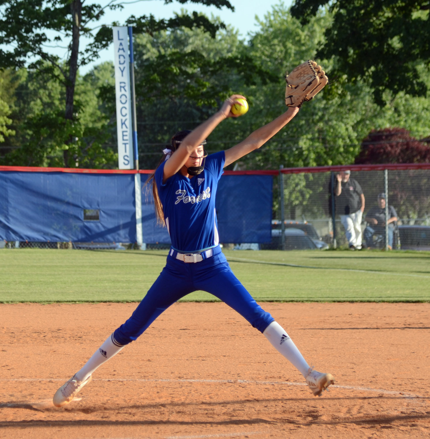 Ella Chilton picked up the win in the circle for Forrest, combining with Emory Hall for an all-freshman no-hitter versus Whites Creek in the opening round of the Region 4-AA Tournament at Chapel Hill Monday night. 