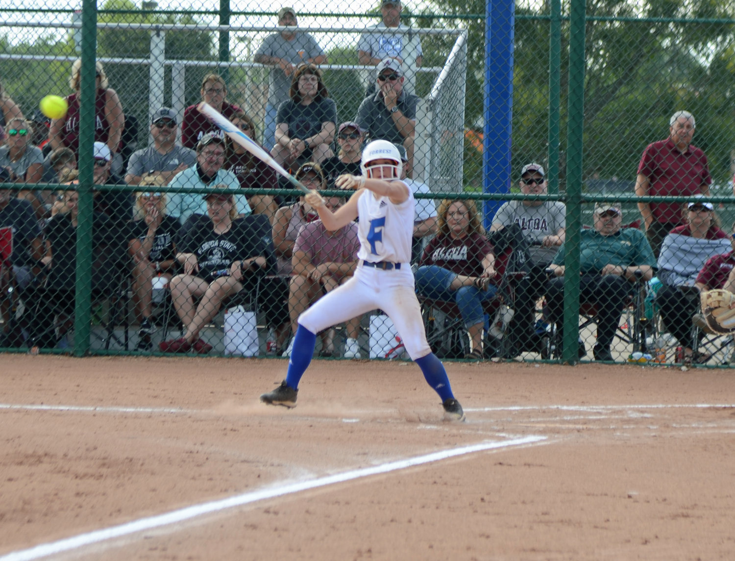 Forrest’s lone senior Addison Bunty had two out of the four hits in the championship game versus Alcoa.