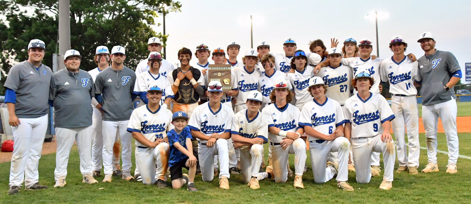 The Forrest Rockets picked up the Region 4-AA title to go along with their District 7-AA title this season.