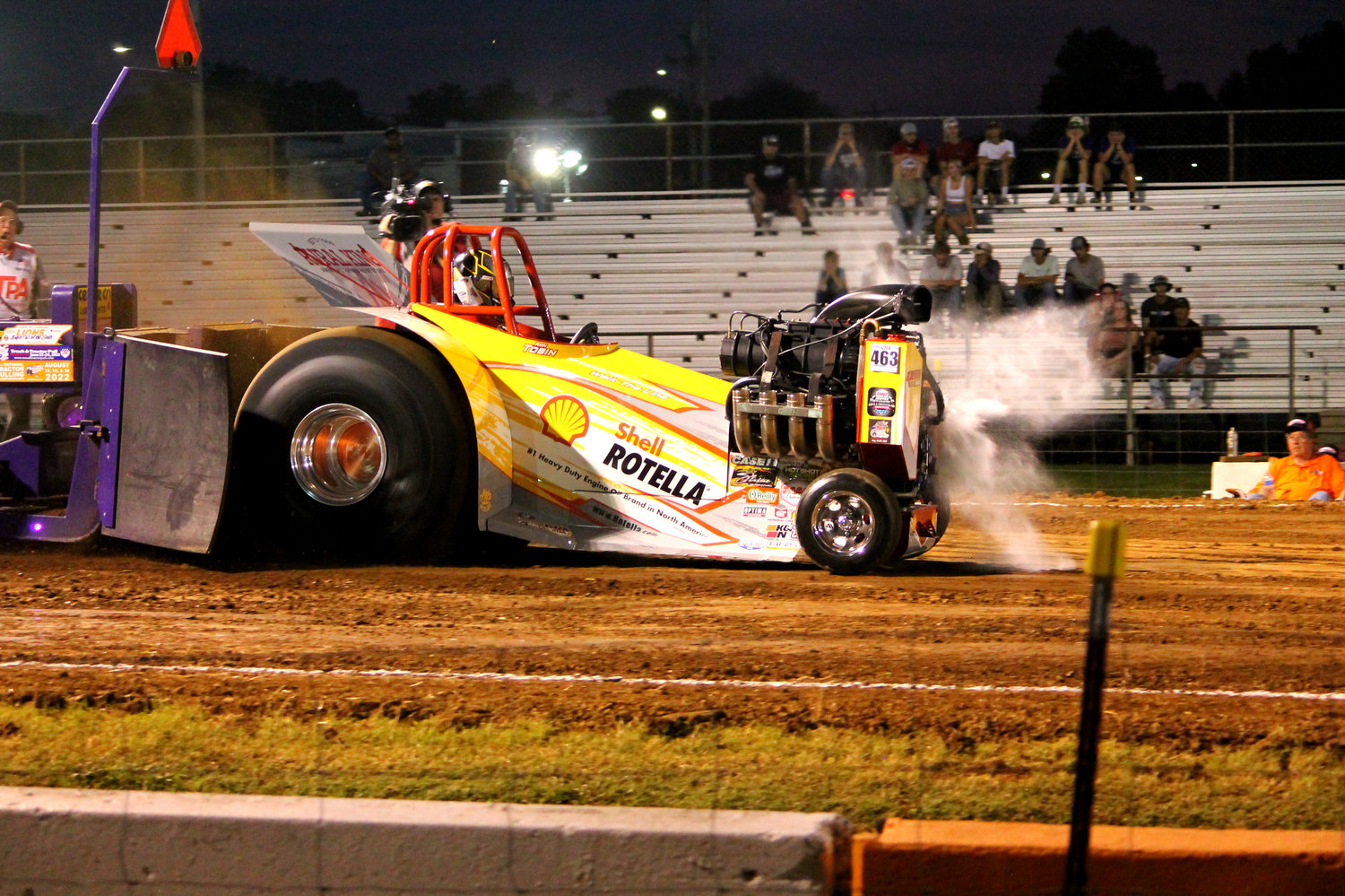Ron Tobin's "Walk the Line" blew a hose in his pull on Friday night.