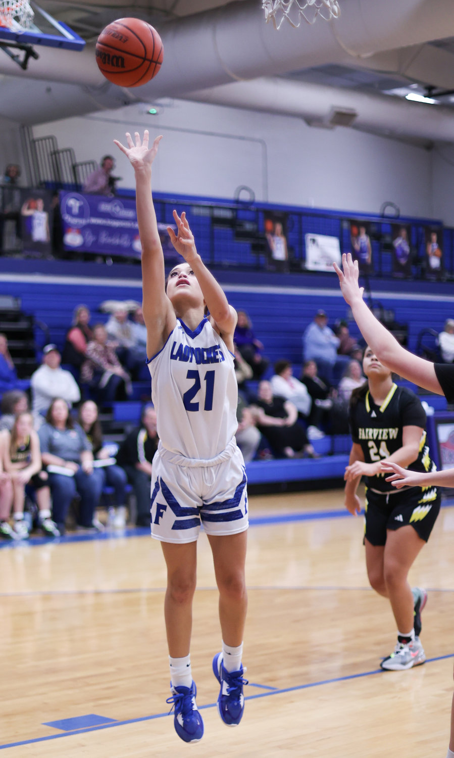 Kaylin Pope goes in for the layup. She put up 11 points, along with Megan Mealer, in the win on Tuesday.