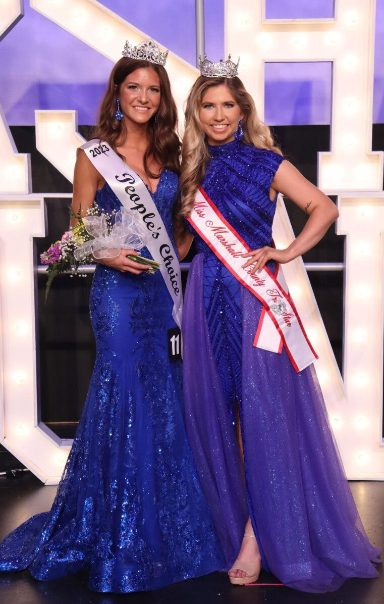 People's Choice Mary Grace Stacey and 2022 Miss Marshall County TRI-STAR, Danielle Asbell
