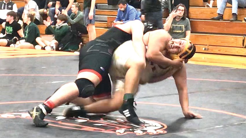 Pedro Garduno in action at sectionals in Palmyra. [Submitted photo]