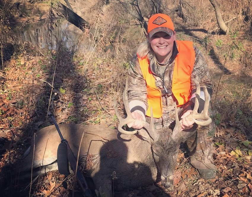 Melissa Loyd of Mexico had a successful day of hunting. [Submitted photo]