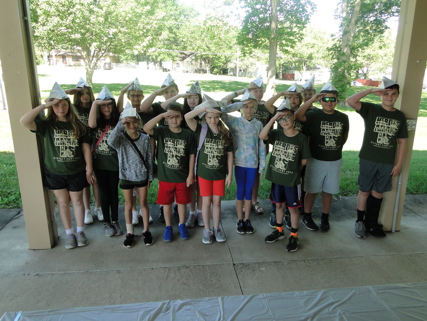 Students enjoyed History Camp, held last week at the Audrain County Historical Society grounds last week. History camp is a perennial favorite with area youth. [Submitted Photo]