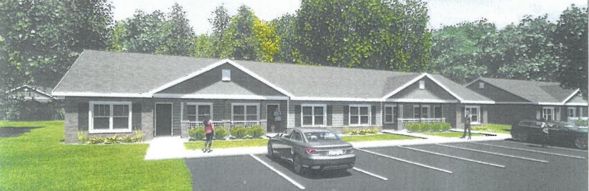 This architectural elevation photo presents what the front of a new, proposed senior homes facility could look like once it&rsquo;s built. The final plan has yet to be finalized. [Submitted]