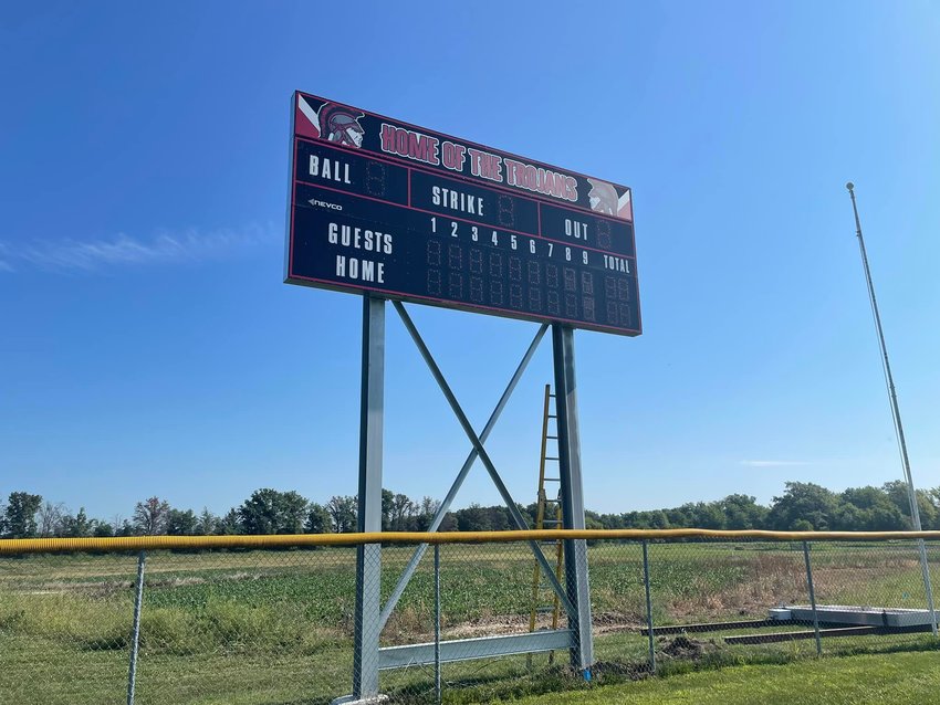 Community R-6 had a new scoreboard installed this summer for softball and baseball programs at its field in Laddonia.
