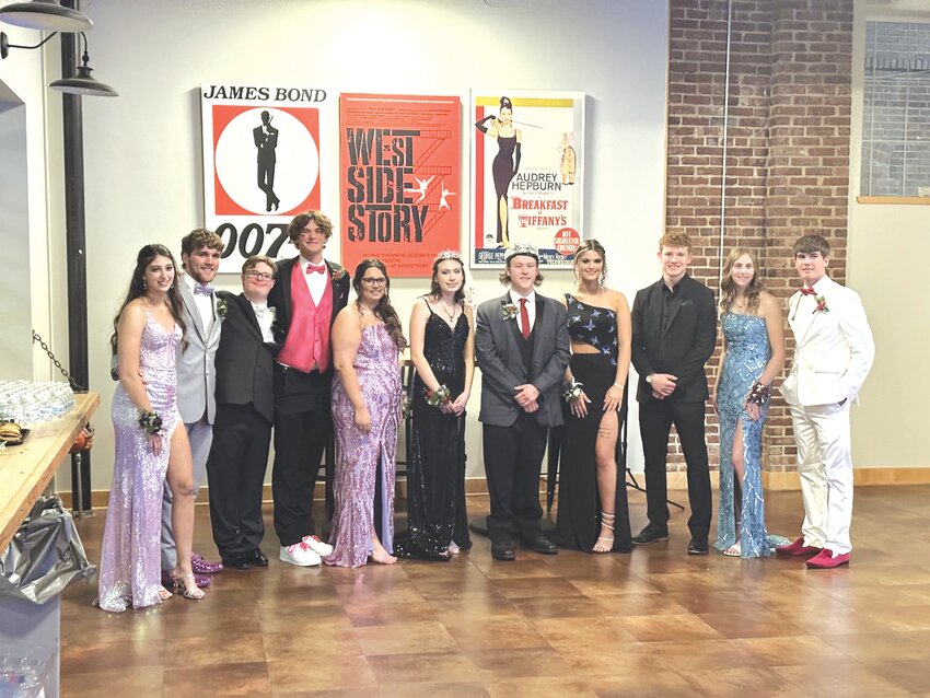 North Callaway High School held its 2023 prom Saturday. Among the evening&rsquo;s highlights was the crowning of prom royalty, with Carmen Rau named queen and Nathan Palmer, king. They are joined here by the court. From left, they are Ellie Pezold, Eli Henry, John Wayne Castle, Brendan Reinhard, Aurora Baumgartner, Queen Carmen Rau, King Nathan Palmer, Lilly Shafer, Silas Barker, Jalyn Leible and Gavin Rasmussen.