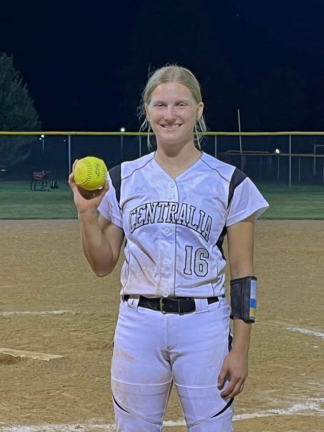 Centralia senior Kaelyn Walters had an eventful night on Tuesday even if Centralia lost 12-4. Walters hit a leadoff home run and set the school single-game stolen base record with five steals.