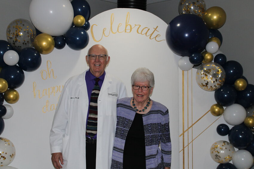Dr. John C. Hagan III and his wife Rebecca at a recent retirement party.