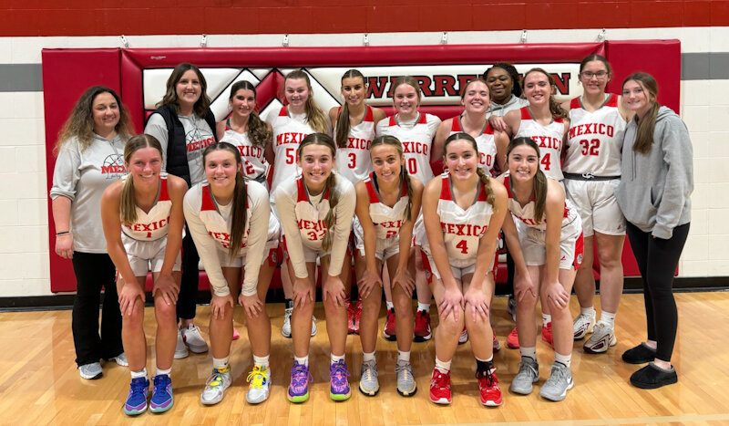 The Mexico girls defeated Hazelwood East on Thursday in the fifth-place game of the Warrenton tournament. The Lady Bulldogs won both games they played in this weather-shortened week.