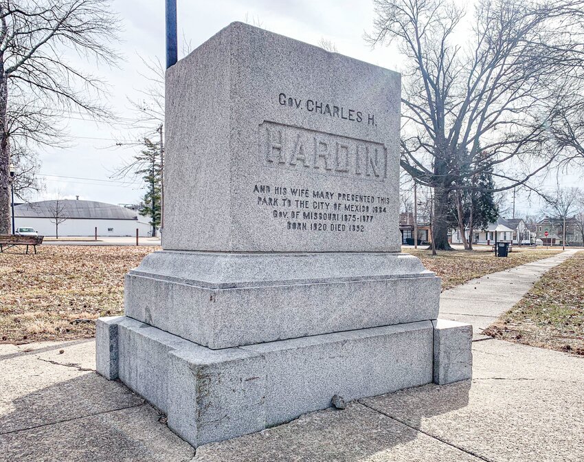 Hardin Park, named for Missouri Gov. Charles Hardin, was donated to the city by the governor and his wife in 1884.
