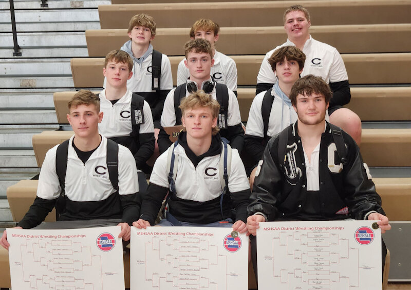The Centralia boys wrestling team is sending nine wrestlers of its Class 1 District 3 championship team to the state meet this week.