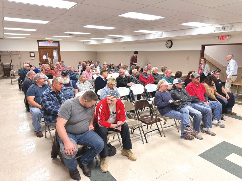 Republicans gather in the Audrain County Courthouse Saturday morning.