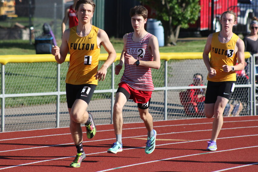 Mexico junior Andrew Peuster runs in a meet last season. Peuster had a solid season and was one of many Mexico track and field athletes to earn end-of-season team awards.