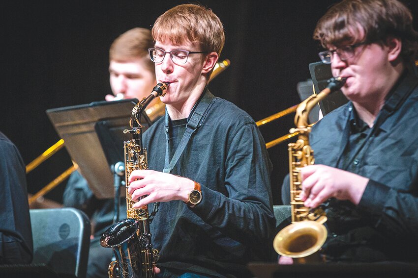 Steven Owings performing with the Northwest Jazz Ensemble.