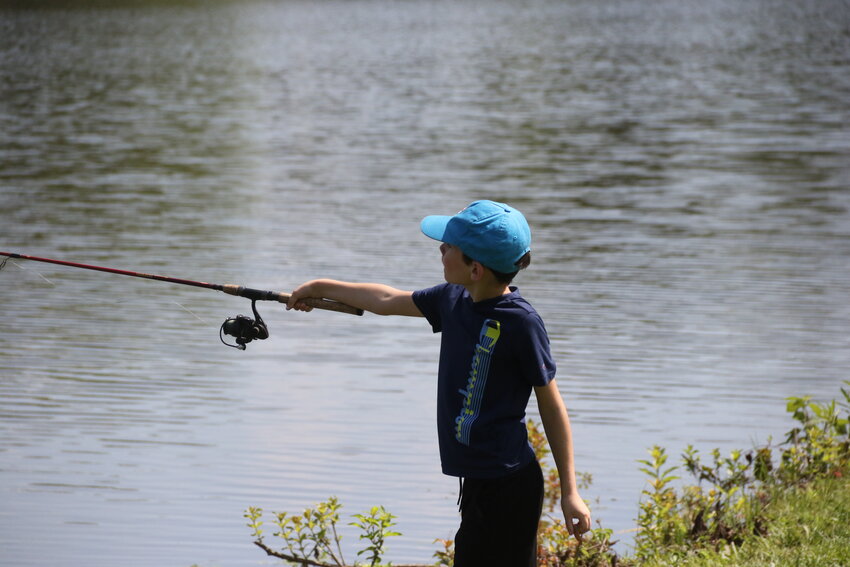 Fishing on July 8 at Lakeview Park