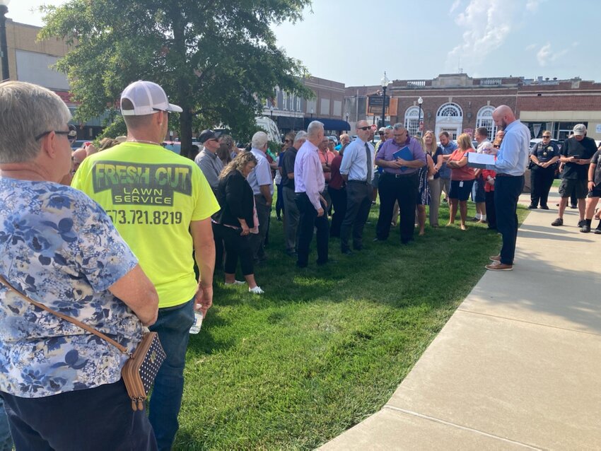 A joint effort between Audrain County, City of Mexico and Audrain Community Hospital Foundation resulted in the purchase of the Audrain Community Hospital building during the foreclosure sale on the courthouse steps for $1 million one thousand.