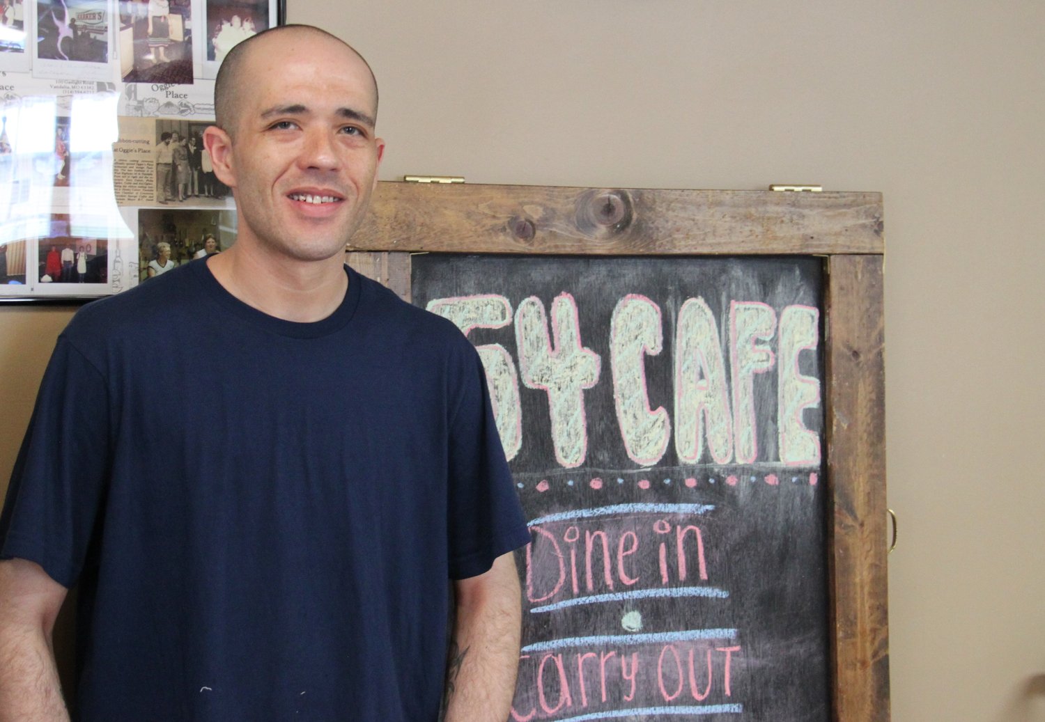 Cafe 54 owner Bret Davis opened his diner in Vandalia earlier this month and it is quickly becoming a popular place. [Dave Faries]