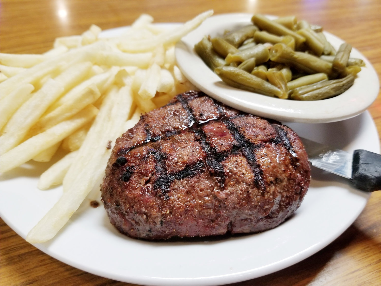 Not all steaks are filling 16-ounce cuts at Teddy Joe's. There are options sized for lunch or smaller appetites, as well. [Dave Faries]