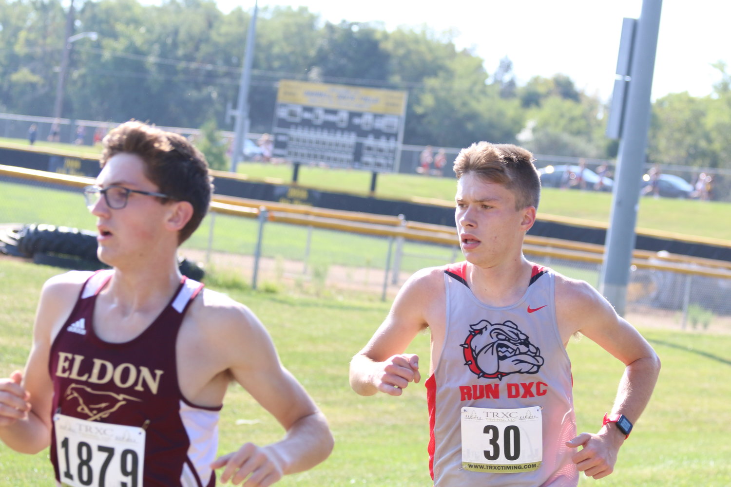 Thomas Peuster on his way to a fifth place finish in the Fulton Invitational. [Dave Faries]