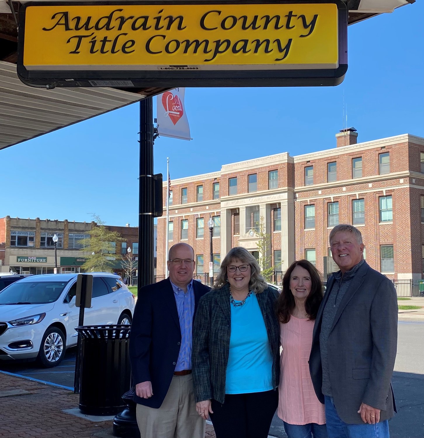 The Audrain County Title Company team: From left, Randy Owings, Stephanie Owings, Cheryl Erdel and Dan Erdel. [Submitted Photo]