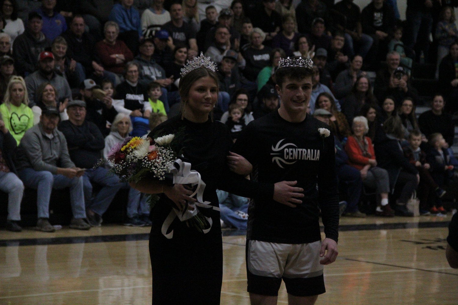 Winterwarming king and queen Jack Romine and Audrey Korb