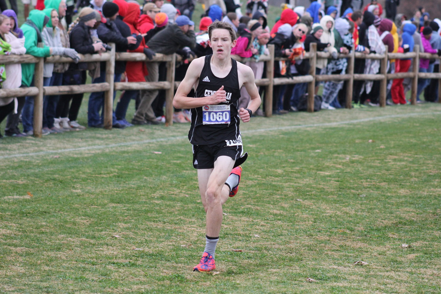 Centralia sophomore JR Lesher runs in the Class 3 state cross country meet last year. Lesher had a good start to his track season last week along with many other Centralia athletes.
