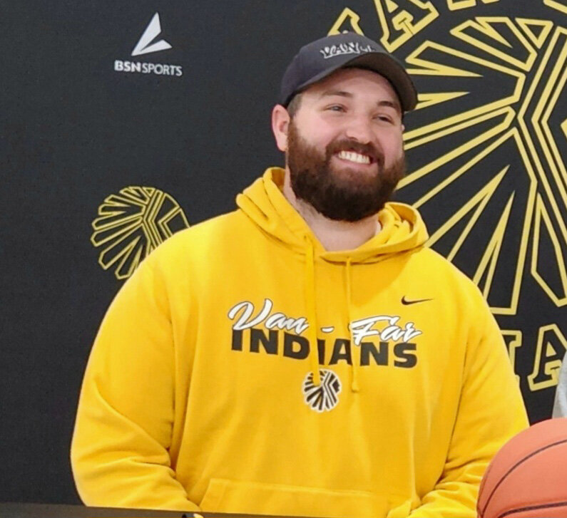 Dustin Elledge was hired as the new athletic director at Van-Far recently. The Wright girls basketball coach this past season returns to the school he worked at for three years.