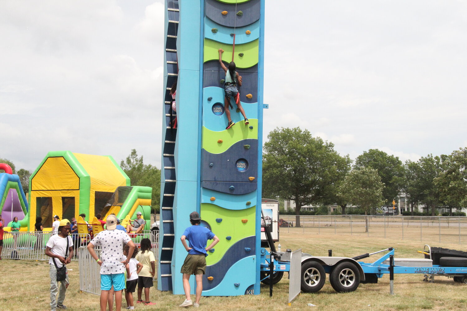 Attendees of Tyronn Lue’s Fourth of July Celebration on Saturday, July 1, 2023, at Tyronn Lue Park in Mexico had the chance to scale a rock climbing wall. Various rides and other forms of entertainment were provided by Game World Event Services in St. Charles.