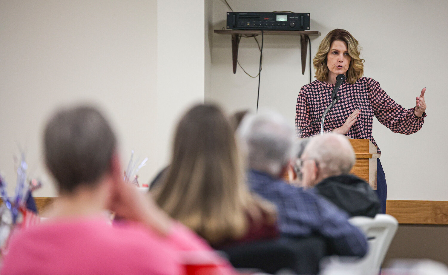 Eastern District Commissioner Leslie Meyer spoke at the annual Audrain County Missouri Farm Bureau’s dinner about the challenges the county is facing.