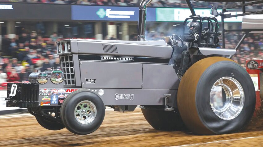 Montgomery City resident Jarrod Wortmann competes in the Championship Tractor Pull at the National Farm Machinery Show in Louisville, Ky. He placed fourth in the 9,500-pound Limited Pro Stock Tractors division.