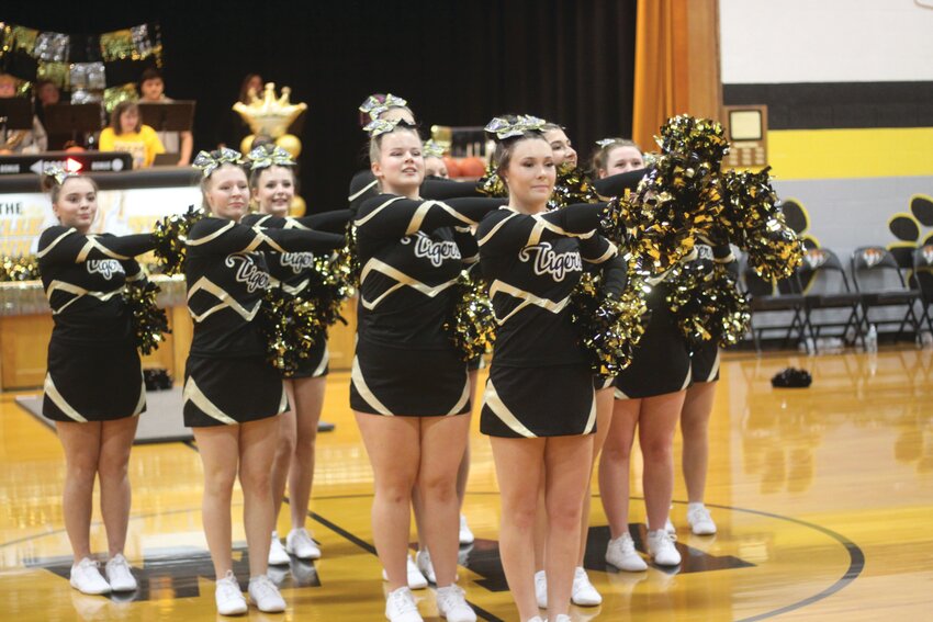 The Wellsville-Middletown cheerleading squad will perform at the Class 1 and 2 Show-Me Showdown on Friday at Mizzou Arena.