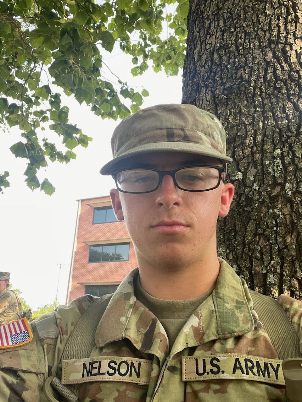 Montgomery County senior Matthew Nelson graduated from an Army National Guard boot camp at Fort Leonard Wood on Aug. 18.