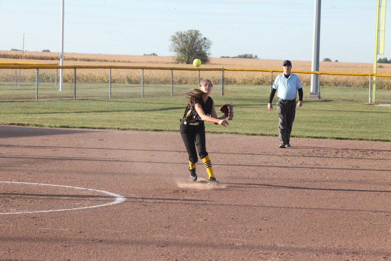 Sophomore shortstop Indica Scott attempts to throw out a runner against Montgomery County on Sept. 27. Scott and the Tigers finished 3-10 this season.
