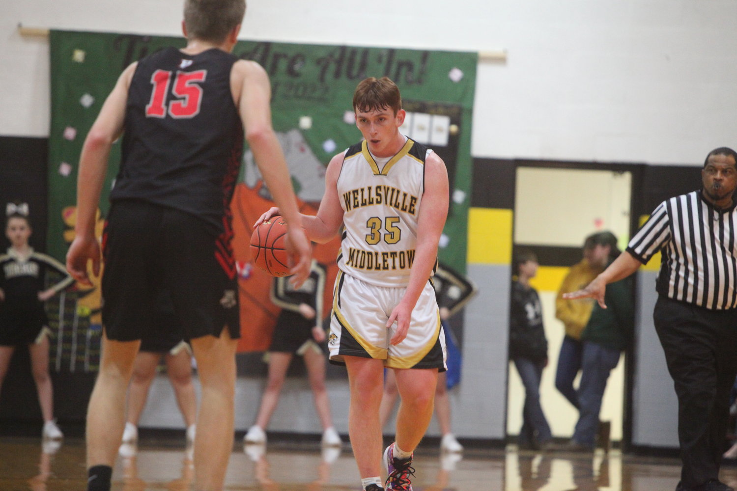 Sophomore Carson Huff is one of nine returning players on this year’s Wellsville-Middletown boys basketball team. Huff and the Tigers start their season at 7:30 p.m. on Nov. 22 with a road game against Community R-6.