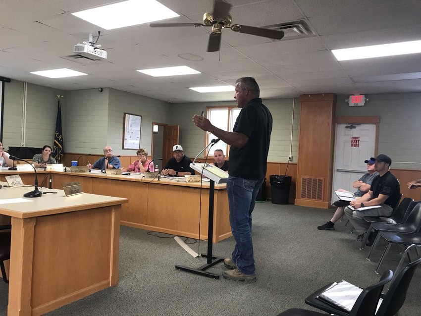 Frontenac resident Jason Hipfl spoke at this week's city council meeting, asking city officials what they're doing to stop catalytic converter thefts.