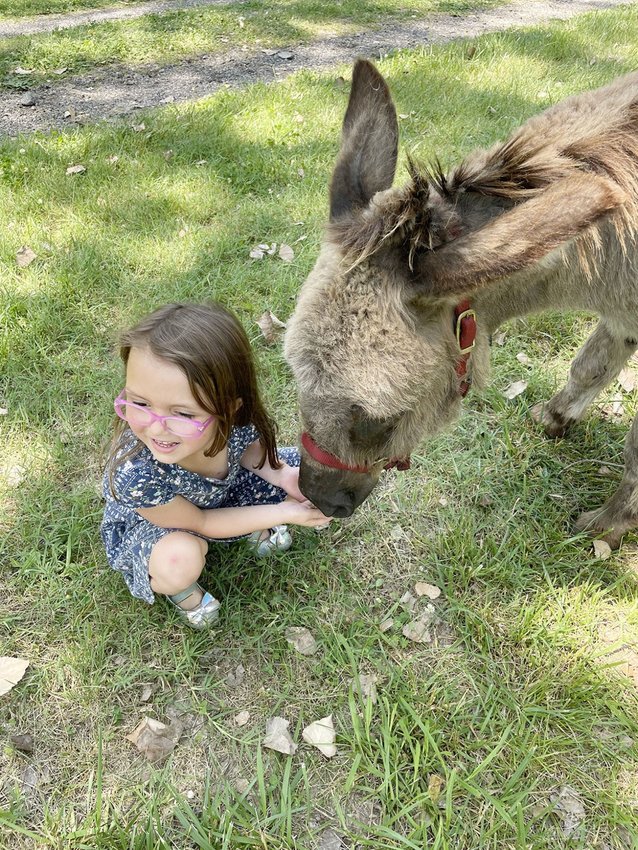 Kids who attended the first Wacky Wednesday of the year at Crawford County Historical Museum on June 16 got to meet Pokey the donkey.