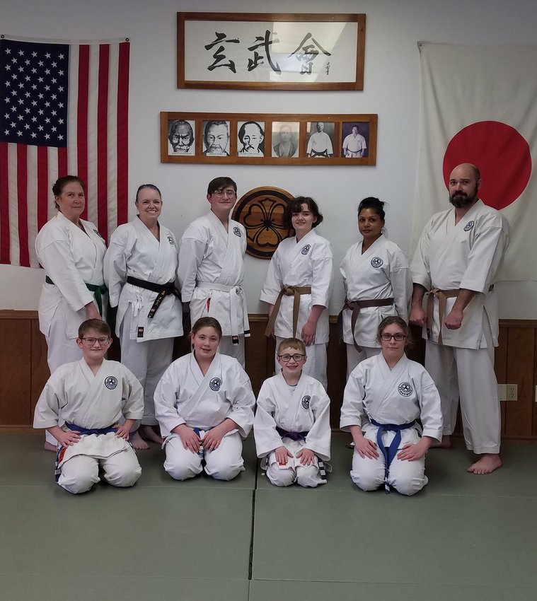 Back Row (left to right): Tricia Myers, Nancey Konek, Ethan Brokob, Rosemary Stapleton, Seema Latchman, Rick Brentson. Front Row (left to right): Wyatt Brokob, Rose Maiseroulle, Treysan Maiseroulle, Pyper Lough. Not Pictured: Jessica Young, Gavyn Young.