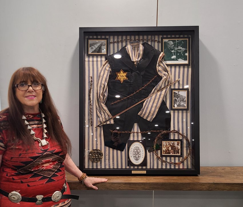 Local fabric artist Deborah Green-Myers' latest piece focuses on victims of the Nazis in the Lodz Ghetto in Poland during World War II.